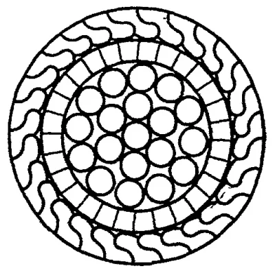 Трос закрытый несущий 51 мм ТК 1+6+12+18 ГОСТ 7675-73