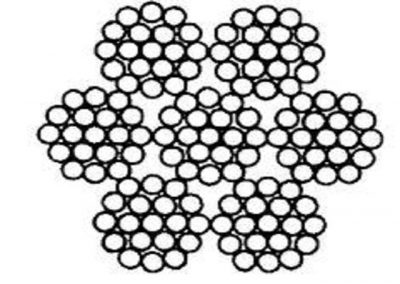 Канат нержавеющий авиационный 1.8 мм ЛК-О 6х7(1+6)+1х7(1+6) ГОСТ 2172-80